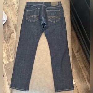 Express Men's Dark Blue ROCCO Slim fit Straight Jeans